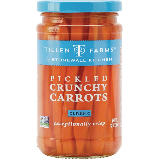 Tillen Farms 12 Oz. Pickled Crunchy Carrots 300106 Pack of 6