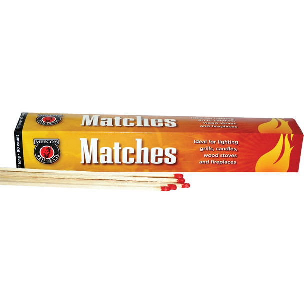 Meeco's Red Devil 11 In. 90-Count Safety Matches 446 Pack of 12