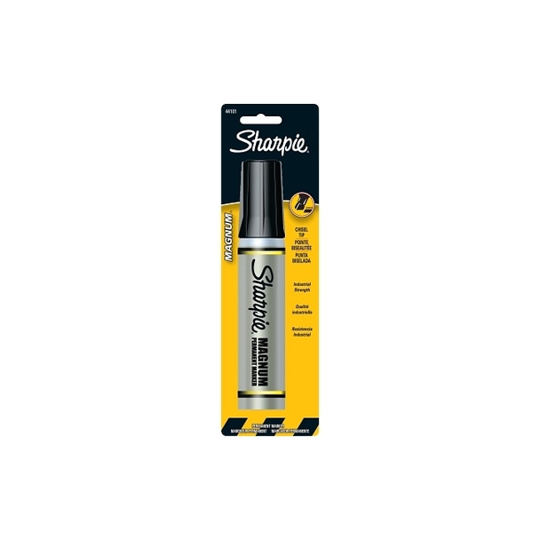 Magnum® Permanent Marker, Black, Oversized, Broad Chisel Tip, 6 EA/BX Pack of 6