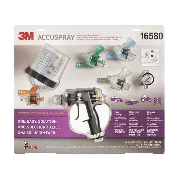 3m Accuspray Spray Gun Kit,Cup Capacity 20.3 oz. 16580