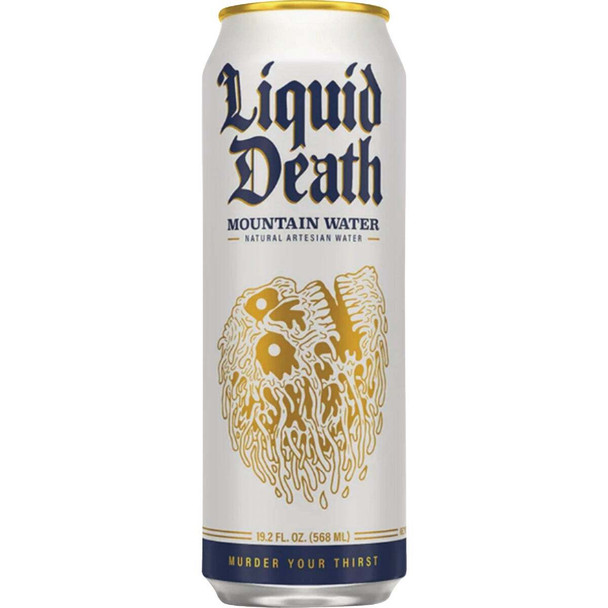 Liquid Death 19.2 Oz. 100% Mountain Water 1700079 Pack of 24