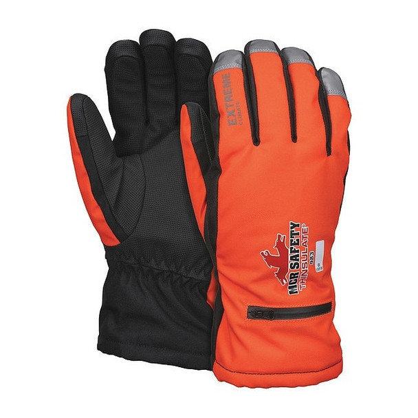 Mcr Safety 983 L ( 9 ), Polyurethane Palm, High-Visibility Orange 983L