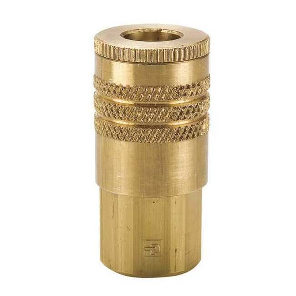 Parker Coupler Body,Brass,FNPT,3/8 In. Pipe B53E