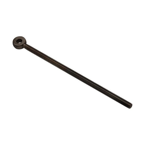 Fixed Rod End, Stainless Steel, Black Oxide, 1/4"-20 Thrd Sz, 5 5/8 in Thrd Lg