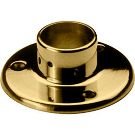 Lavi Industries Flange Floor for 1.5"" Tubing Polished Brass