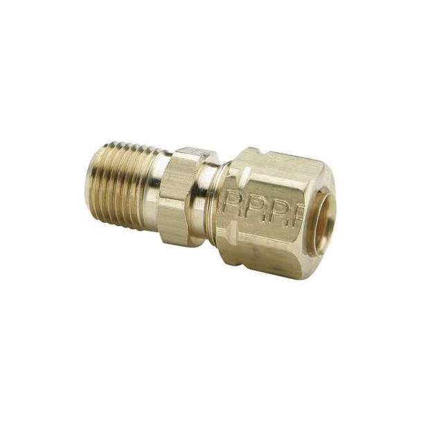 Parker Strt, Brass, Comp. 3/16 in, MNPT 1/4 in 68CA-3-1