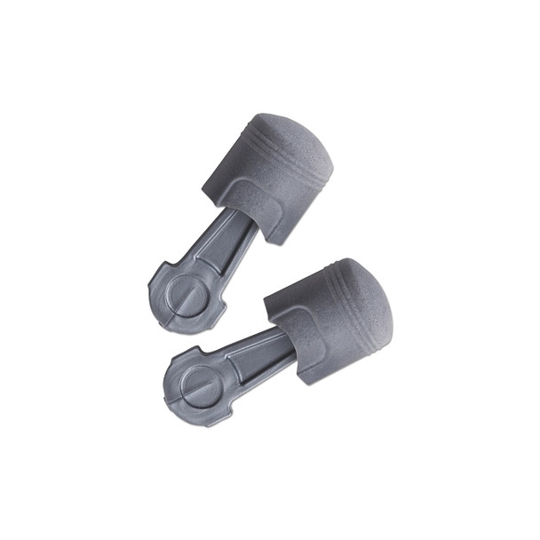 Pistonz™ Earplug, Polyurethane, Gray, Thumb-Grip, Uncorded