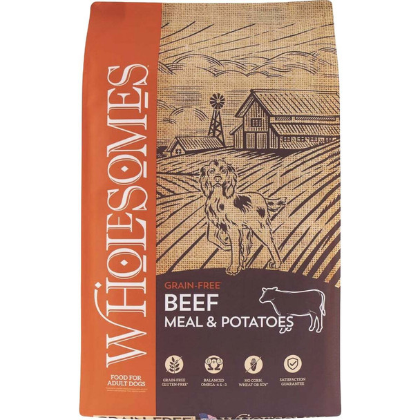 Wholesomes Grain-Free 35 Lb. Beef Meal & Potato Formula Dry Dog Food 348097