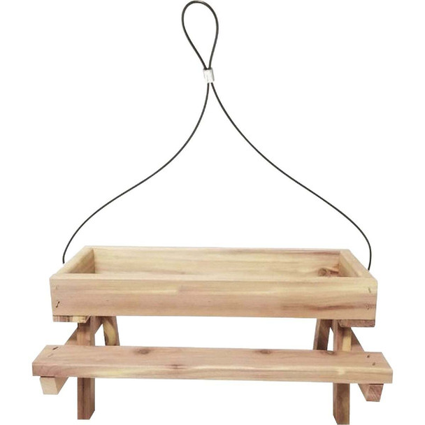 Valley Splendor Cedar Picnic Table Bird Feeder 9806