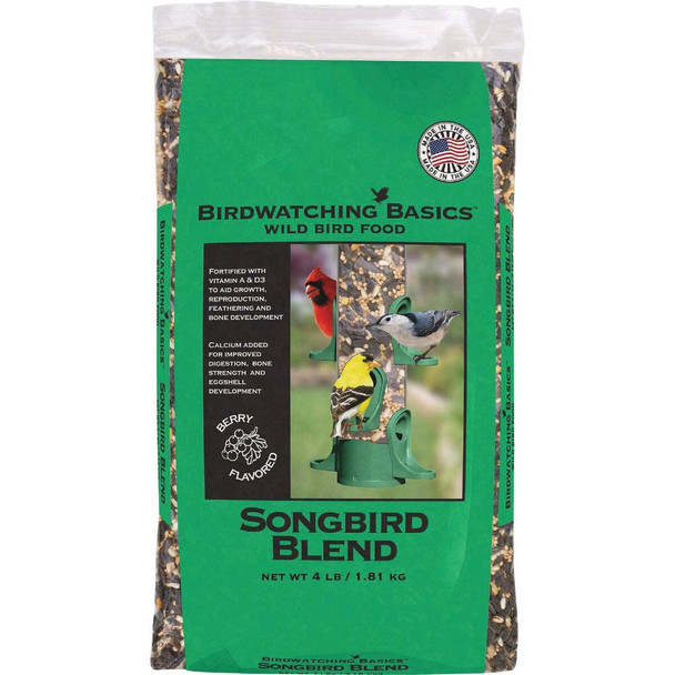 Birdwatching Basics 4 Lb. Songbird Blend Wild Bird Food 9681