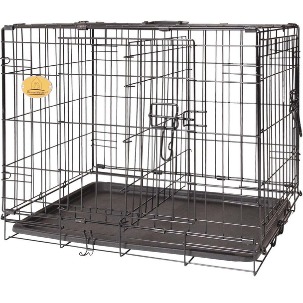 KennelMaster 17 In. W. x 19 In. H. x 24 In. L. Folding Kennel Crate FKC241719