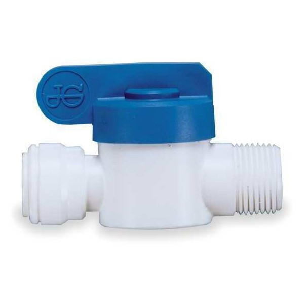 John Guest 1/4-Turn Stop,3/8 In PF x MNPT,PK5 PPSV-011223-W