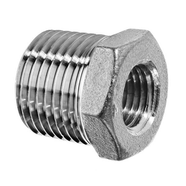 Manufacturer Varies Hex Bushing,304 SS,1 x 3/8",BSPT ZUSA-PF-8174
