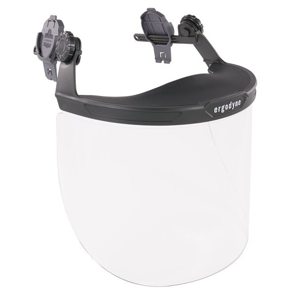 Ergodyne Clear Lens Gray Hard Hat Face Shield for Full Brim 8995