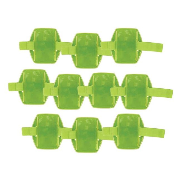 Ergodyne 3386 Lime Arm Band ID Badge Holder, 10PK 3386PK10