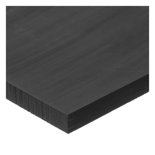 Black Acetal Copolymer Plastic Bar 12" L, 1-1/2" W