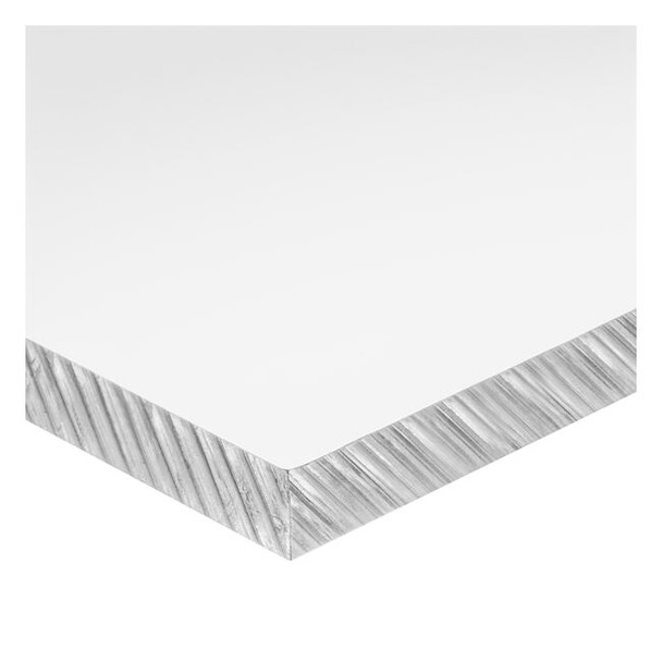 Clear Cast Acrylic Sheet Stock 48" L x 12" W x 1/8" Thick