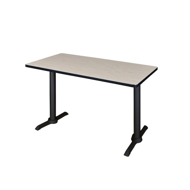 Cain Cain Training Tables, 48 W, 24 L, 29 H, Wood, Metal Top, Maple MTRCT4824PL