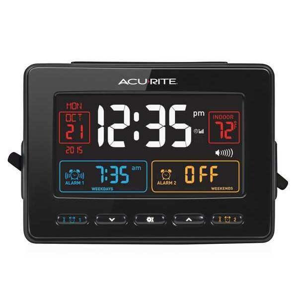 Acurite Atomic Dual Alarm Clock,w/Indoor Temp 13024A1