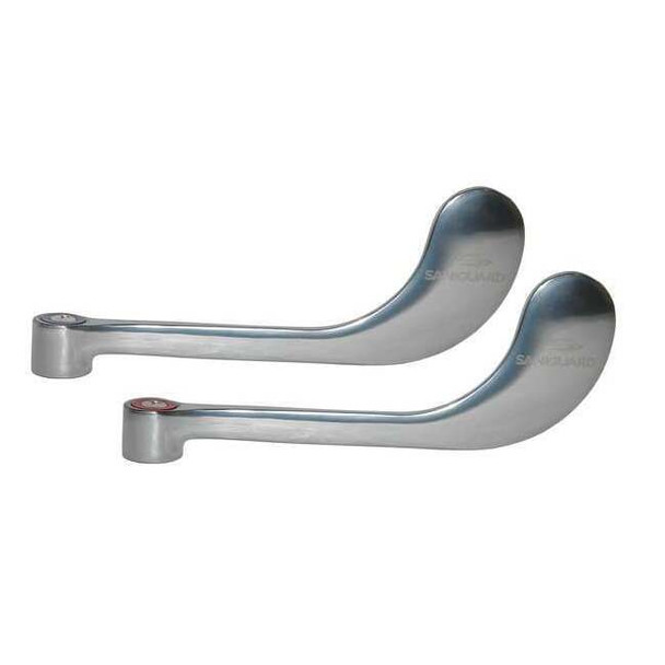 Encore Plumbing Retrofit Wrist Handle, 6 In, Saniguard, PR K94-0001-6PR