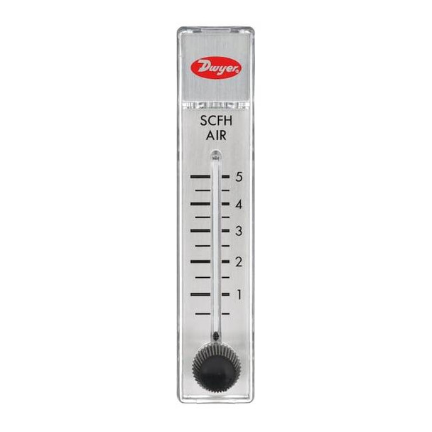 Dwyer Instruments Flowmeter, range .1-1 SCFH air, no valve. RMA-2