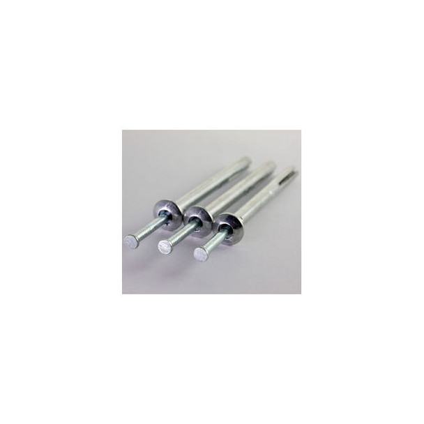 Hammer Drive Anchor - 1/4"" x 1"" - Mushroom Head - Alloy Steel - Zinc - Pkg of