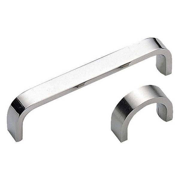Sugatsune Pull Handle, Stainless Steel, 4 In. H, Satin, Threaded Holes KS-440/S