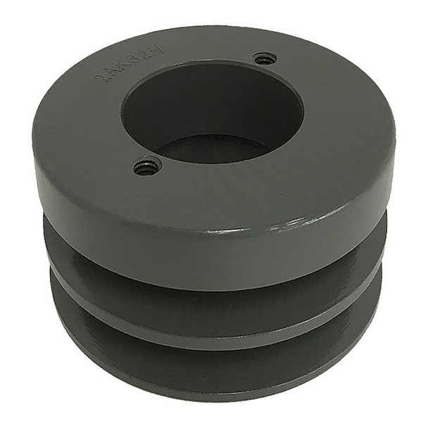 Manufacturer Varies V-Belt Pulley, Cast Iron, 3.25 in OD 2AK32H