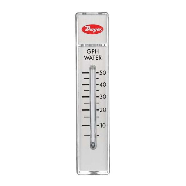 Dwyer Instruments Flowmeter, range 5-50 GPH water. RMA-45-SSV