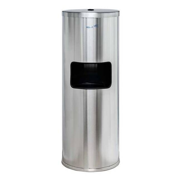 Wipe-A-Way Wet Wipe Dispenser,SS,35 3/4 in H,Silver WA-FAC-SS