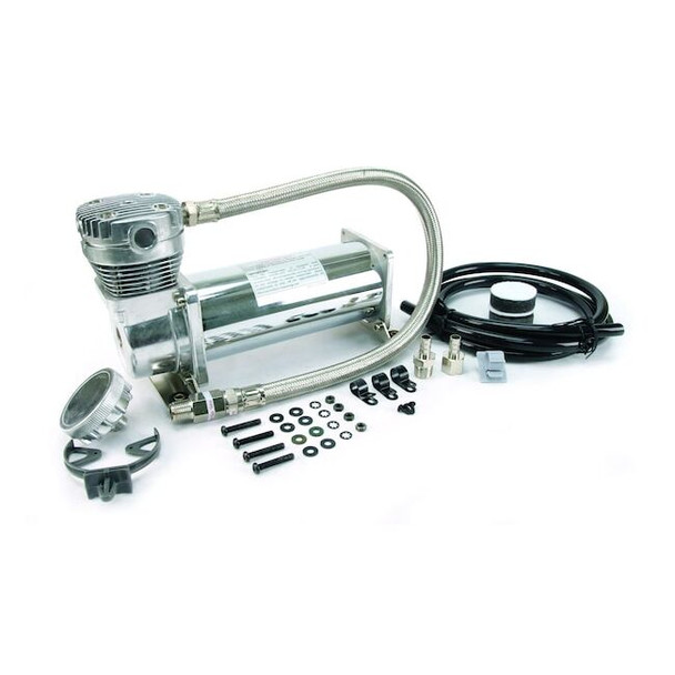 Viair Chrme Compressor Kit,3/8"Port,12V,200psi 48043