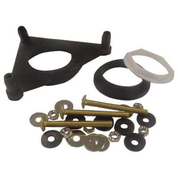 Kissler Tank to Bowl Kit, Rubber; Brass 68-7156 Kissler Tank to Bowl Kit, Rubber; Brass 68-7156