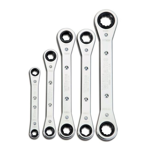 Williams Williams Ratchet Box Wrench Set,5 pcs. JHWWS-12