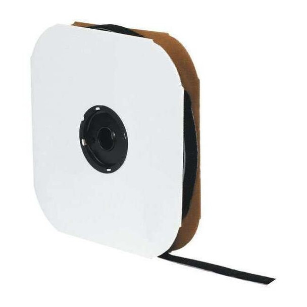 Tape Logic Reclosable Fastener, Rubber Adhesive, 75 ft, 4 in W, Black HLT125