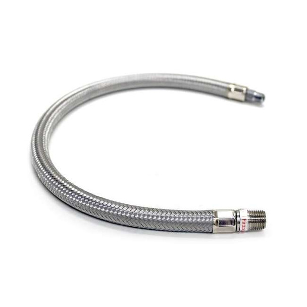 Viair 18" S.S. Braided Leader Hose (1/4" M to 1/4" M, NPT, Swivel) 92804