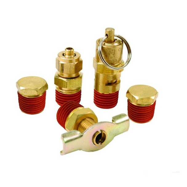 Viair Tank Port Fittings Kit,For 200 psi Rated 90004
