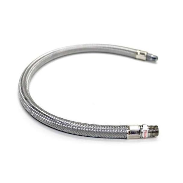 Viair 18" S.S. Braided Leader Hose (1/8" M to 1/4" F Swivel, NPT) 92801