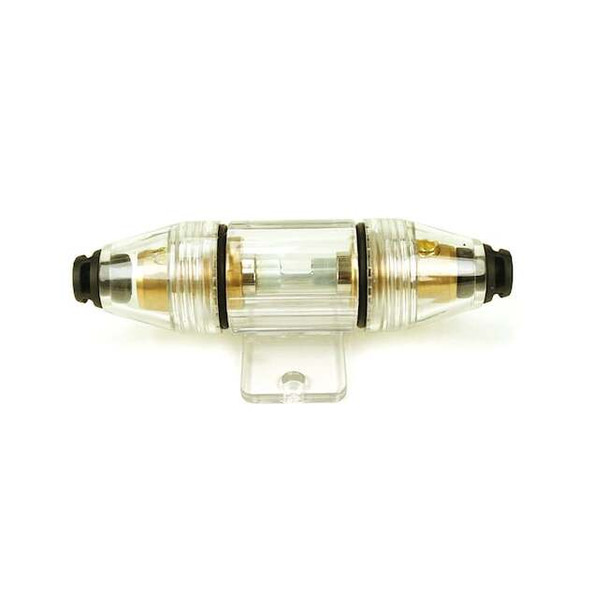 Fuse Holder w/Mounting Tabs (For 20-to 60-Amp Glass Tube Fuse, 8 Gauge Wire)