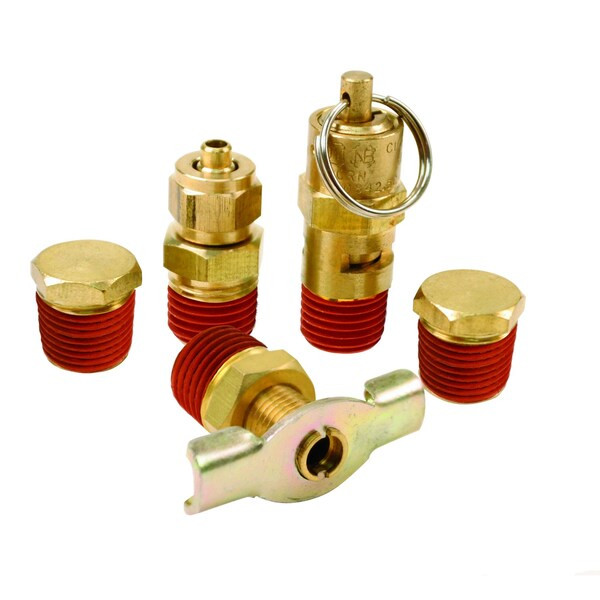 Viair Tank Port Fittings Kit,For 150 psi Rated 90005