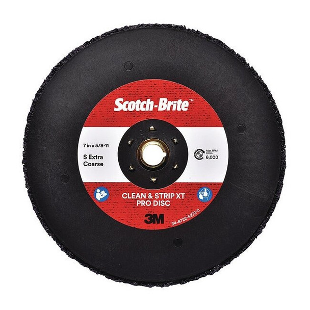 7" dia. Purple 100 grit Extra Coarse Silicon Carbide Quick Change Disc