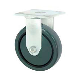 Faultless Rigid Plate Caster 3498-6 6"" Polyurethane Wheel