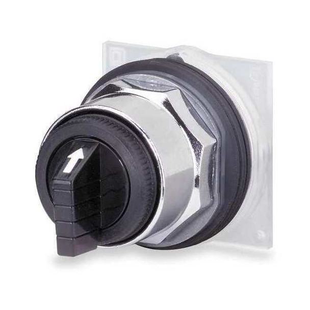 Schneider Electric ShortHandleSelectorSwitch,Blk,3Pos,30mm 9001KS49B