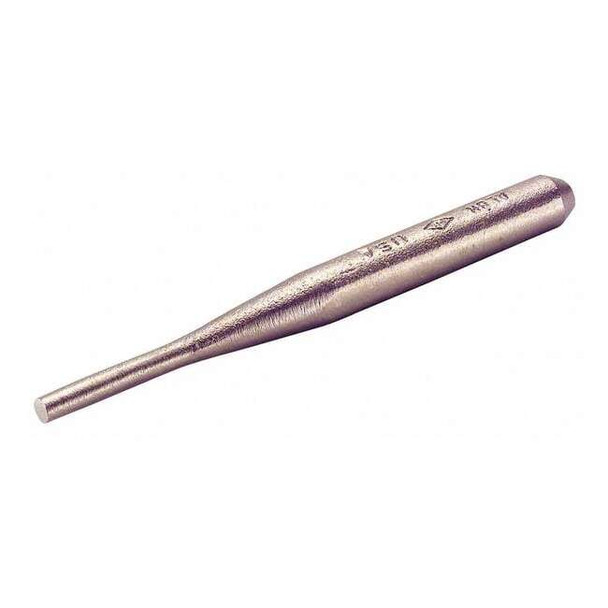 Ampco Safety Tools Round Pin Punch,1/4 x 6,Nonsparking P-51