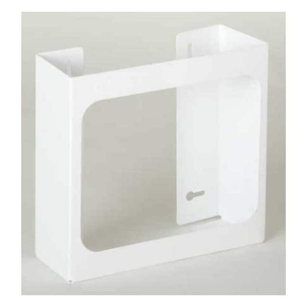 Glove Dispenser, Steel, Holds (2) Boxes ,White ,10"H x 12"W x 3-3/4"D