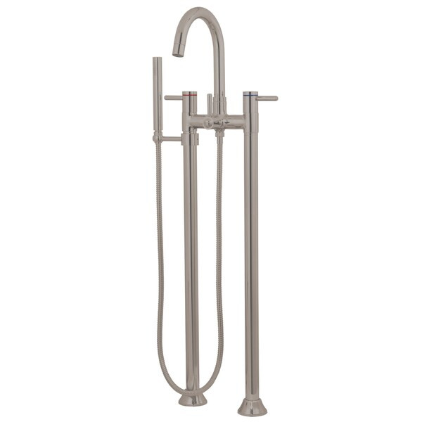 Kingston Brass Freestanding Tub Faucet, Brushed Nickel, Freestanding KS8358DL