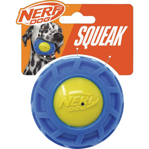 Nerf Dog 3 In. TPR EXO Micro Squeak Ball 6024