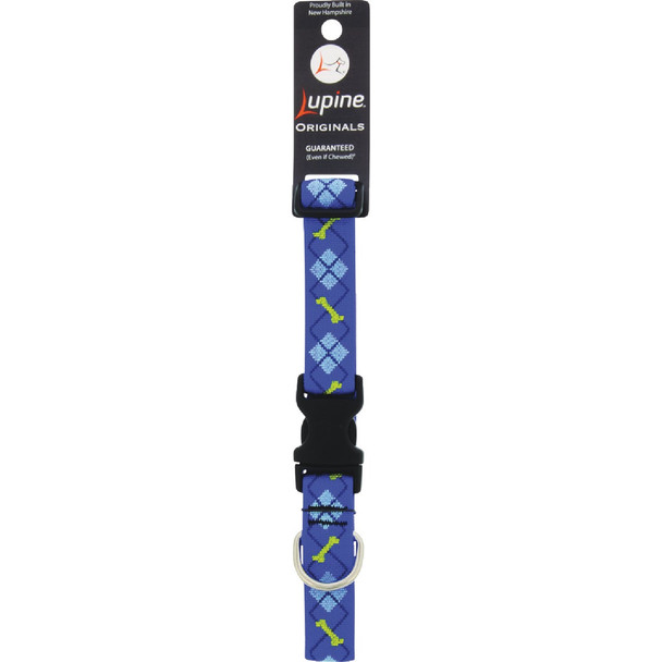Lupine 1 In. Woven Pattern Dapper Dog 12 In. to 20 In.  Adjustable Collar 41852
