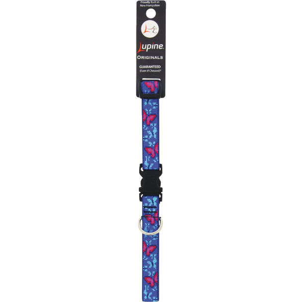 Lupine 3/4 In. Woven Pattern Social Butterfly 13 to 22 In. Adjustable Collar