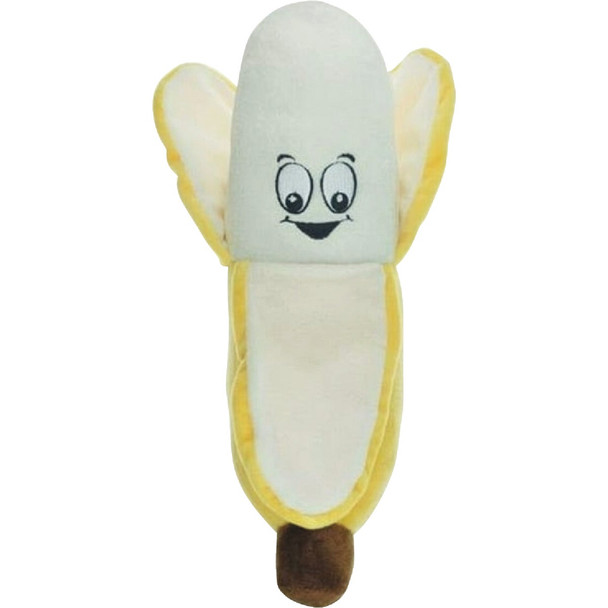 Boss Pet Chomper Food Junkeez Plush Banana Small Dog Toy ZD2198 12 22