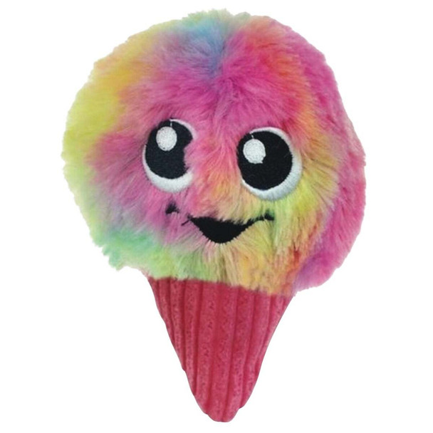 Boss Pet Chomper Food Junkeez Plush Snow Cone Small Dog Toy ZD2194 12 18
